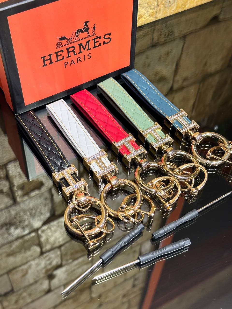 Hermes Μπρελόκ Μπλε