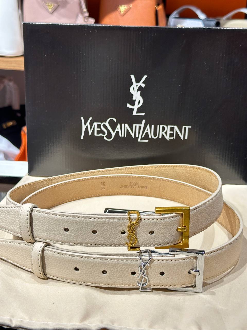 Ζωνη Ysl Μπεζ