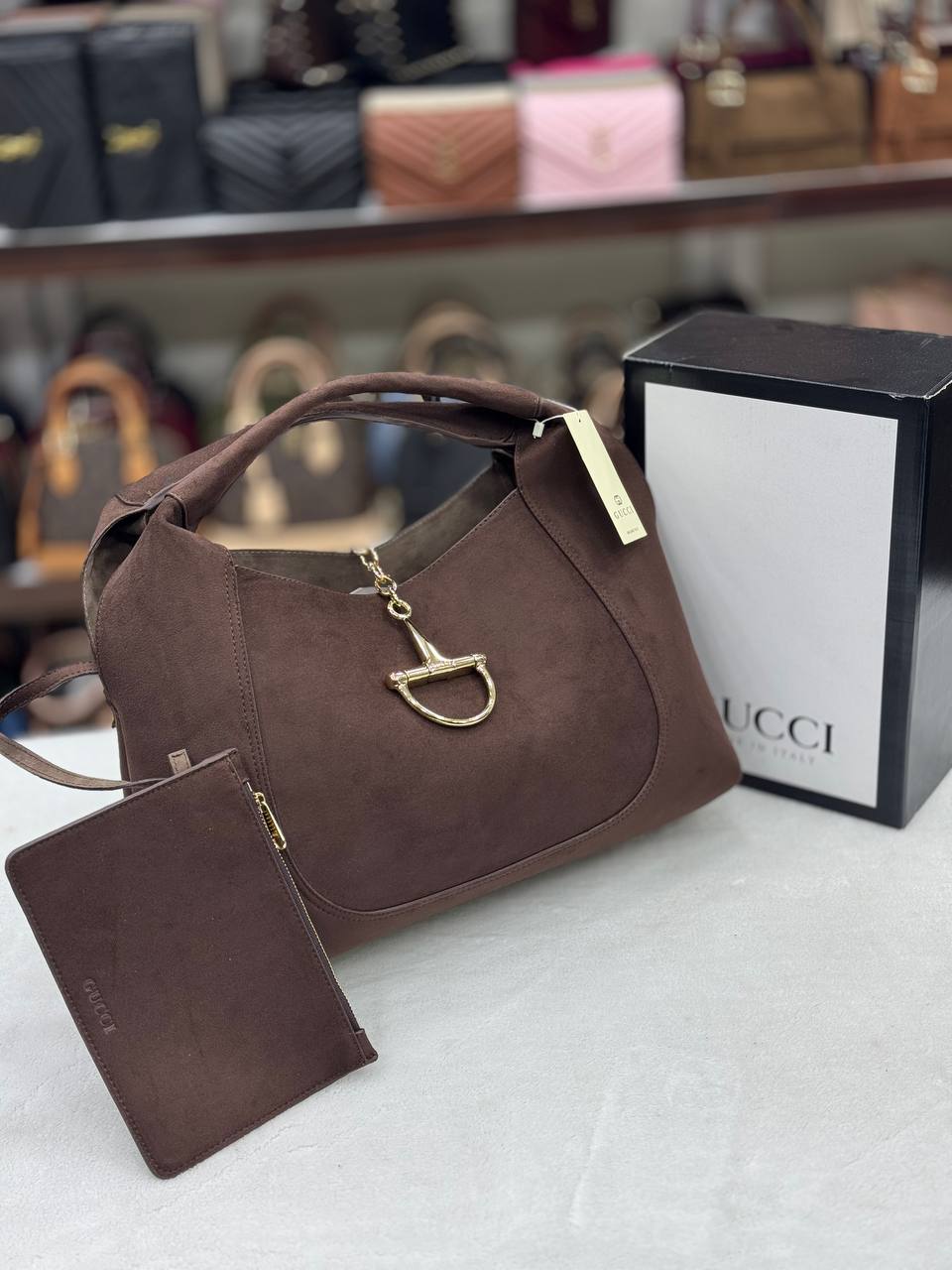 Gucci Suede Brown