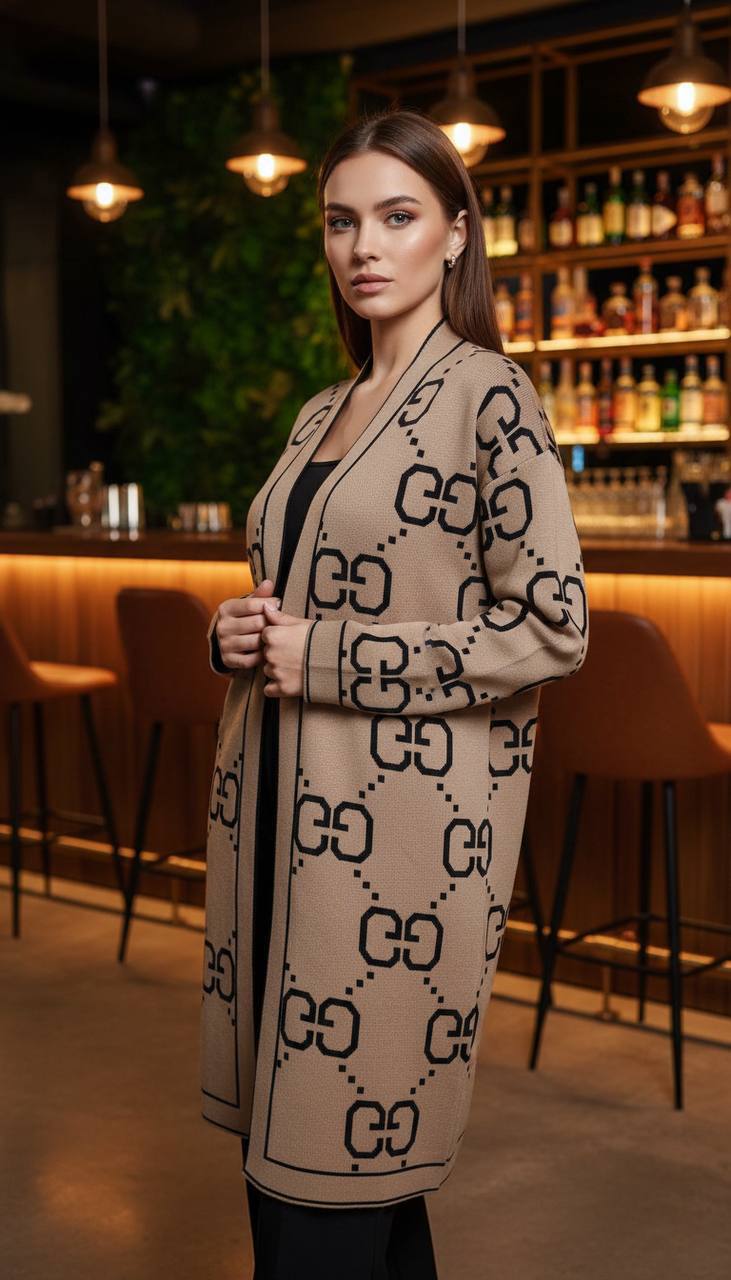 Gucci Πλεκτή Ζακέτα Μπεζ