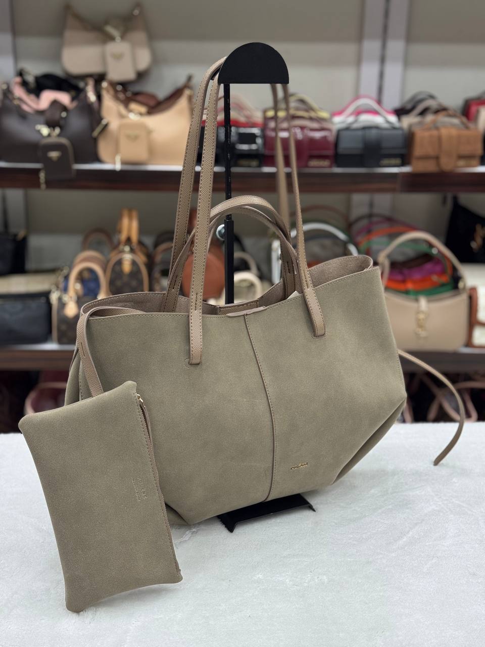 Polene Suede Beige