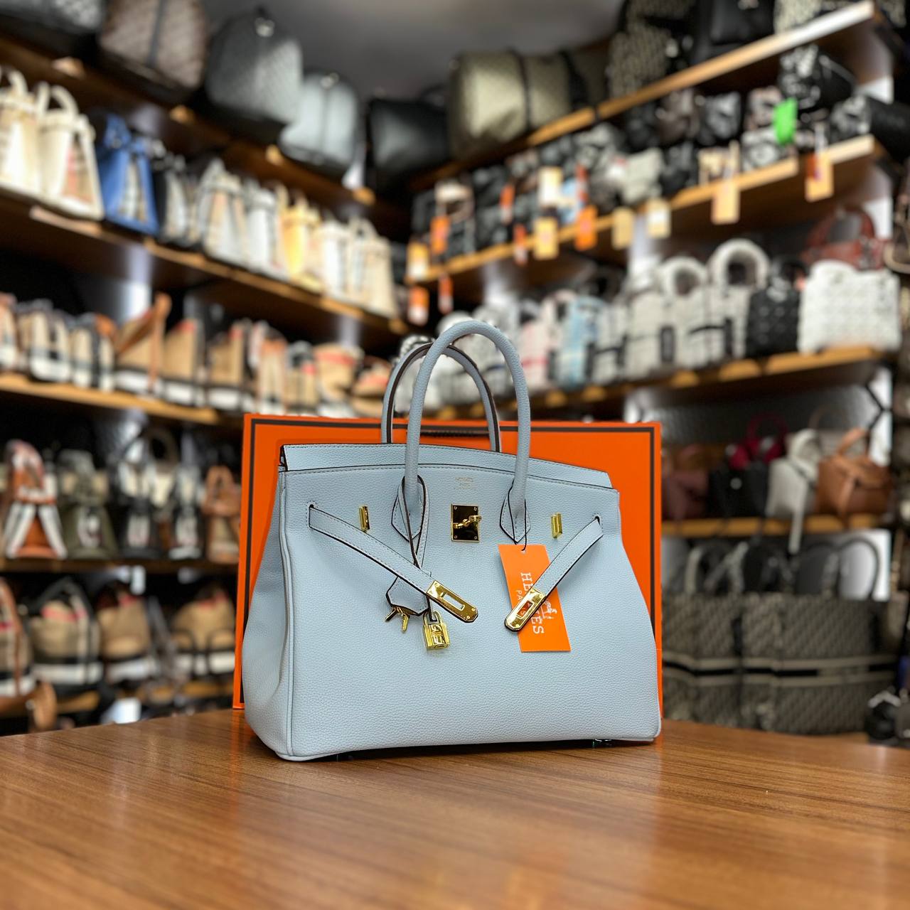 Hermes Birkin Light Blue