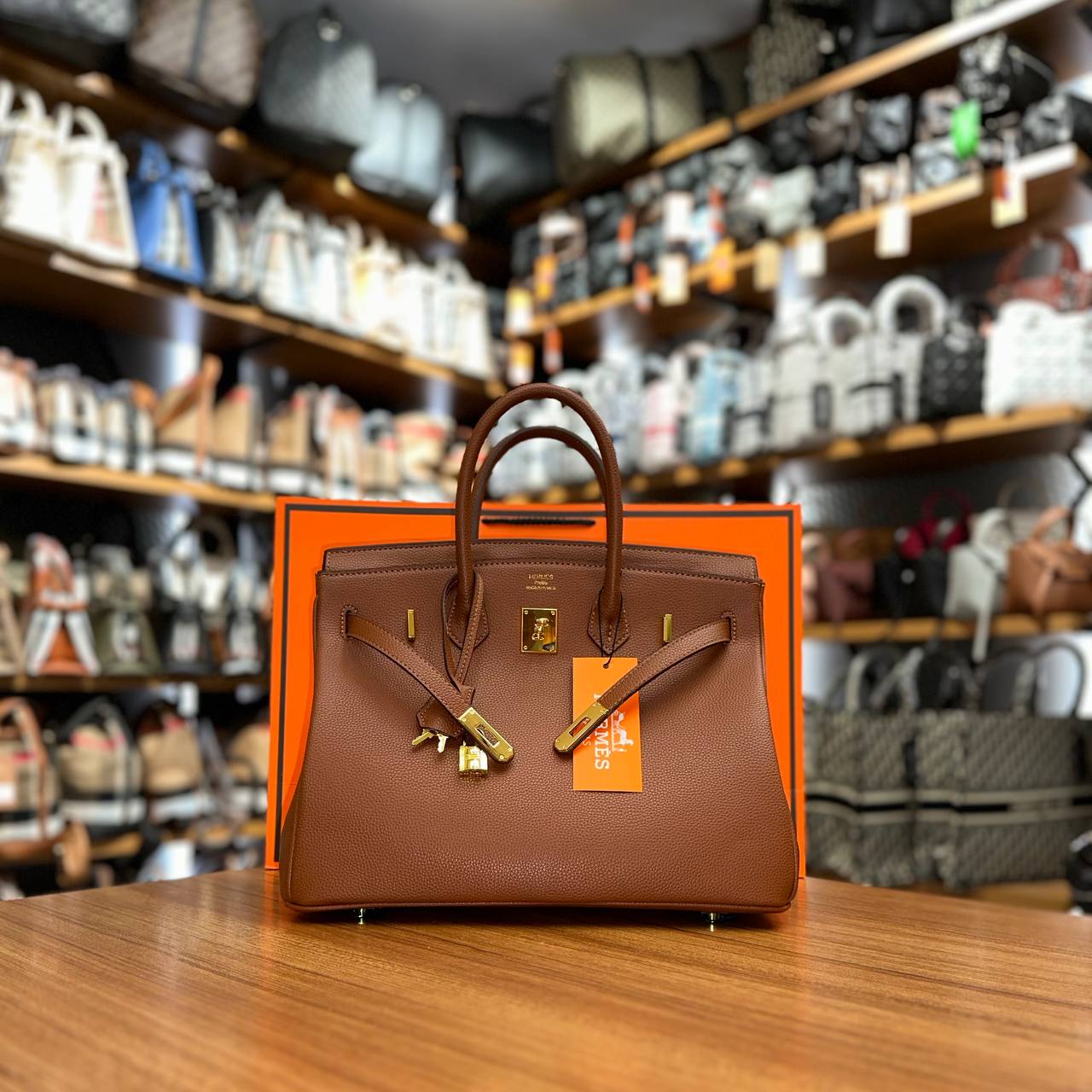 Hermes Birkin Brown