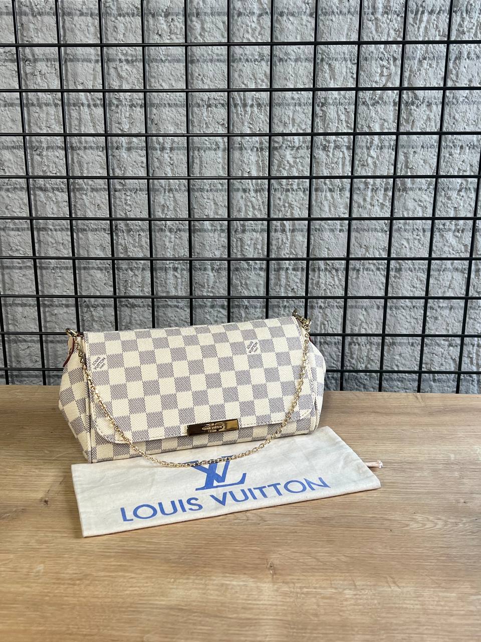Louis Vuitton Clutch Damier Λευκό