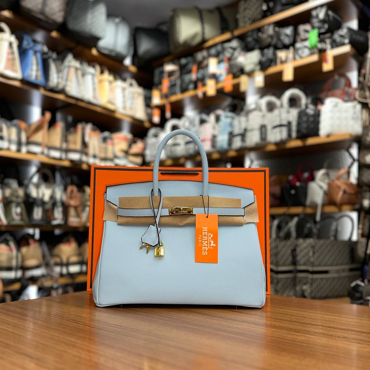 Hermes Birkin Light Blue