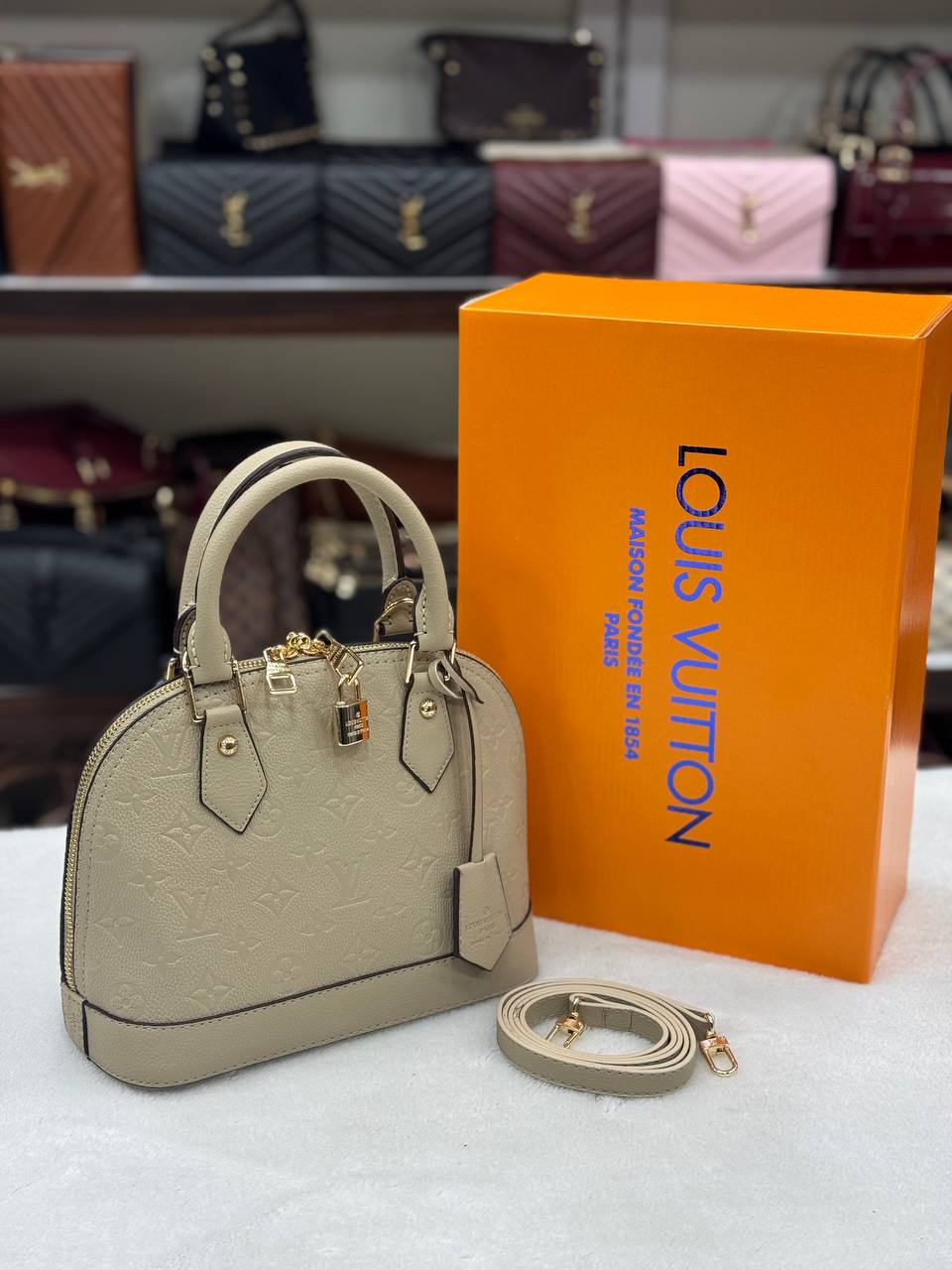 Louis Vuitton Alma BB Empreinte Leather