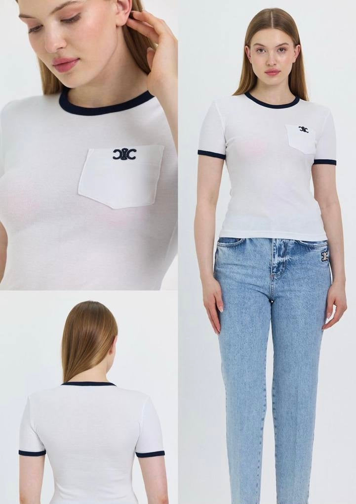 Celine T-shirt Λευκό