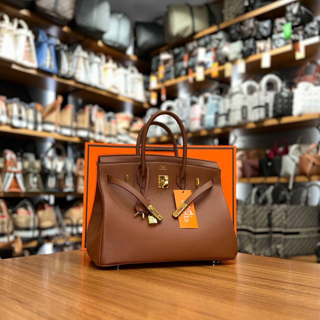 Hermes Birkin Brown