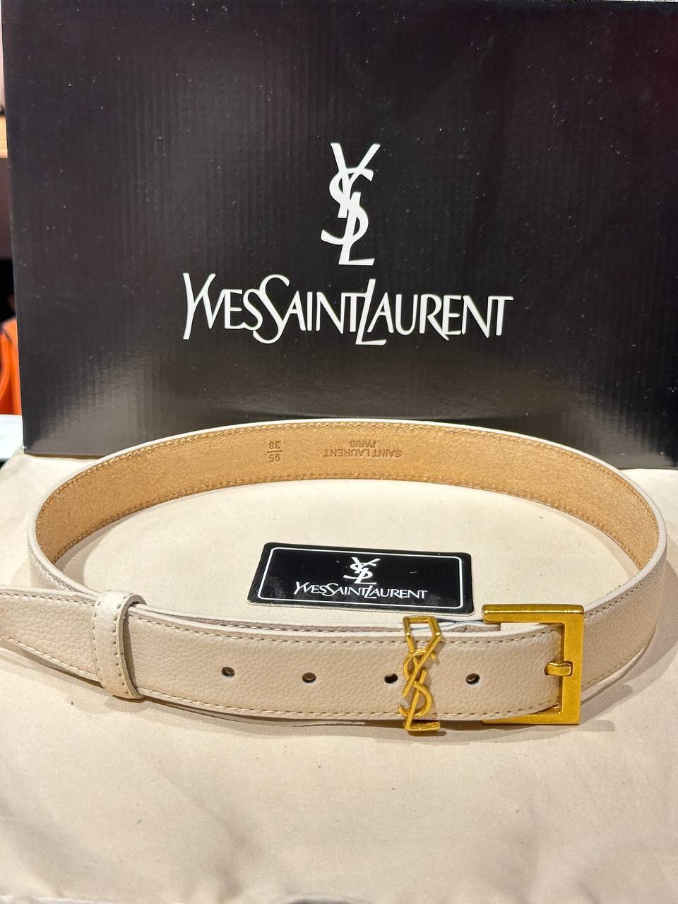 Ζωνη Ysl Μπεζ