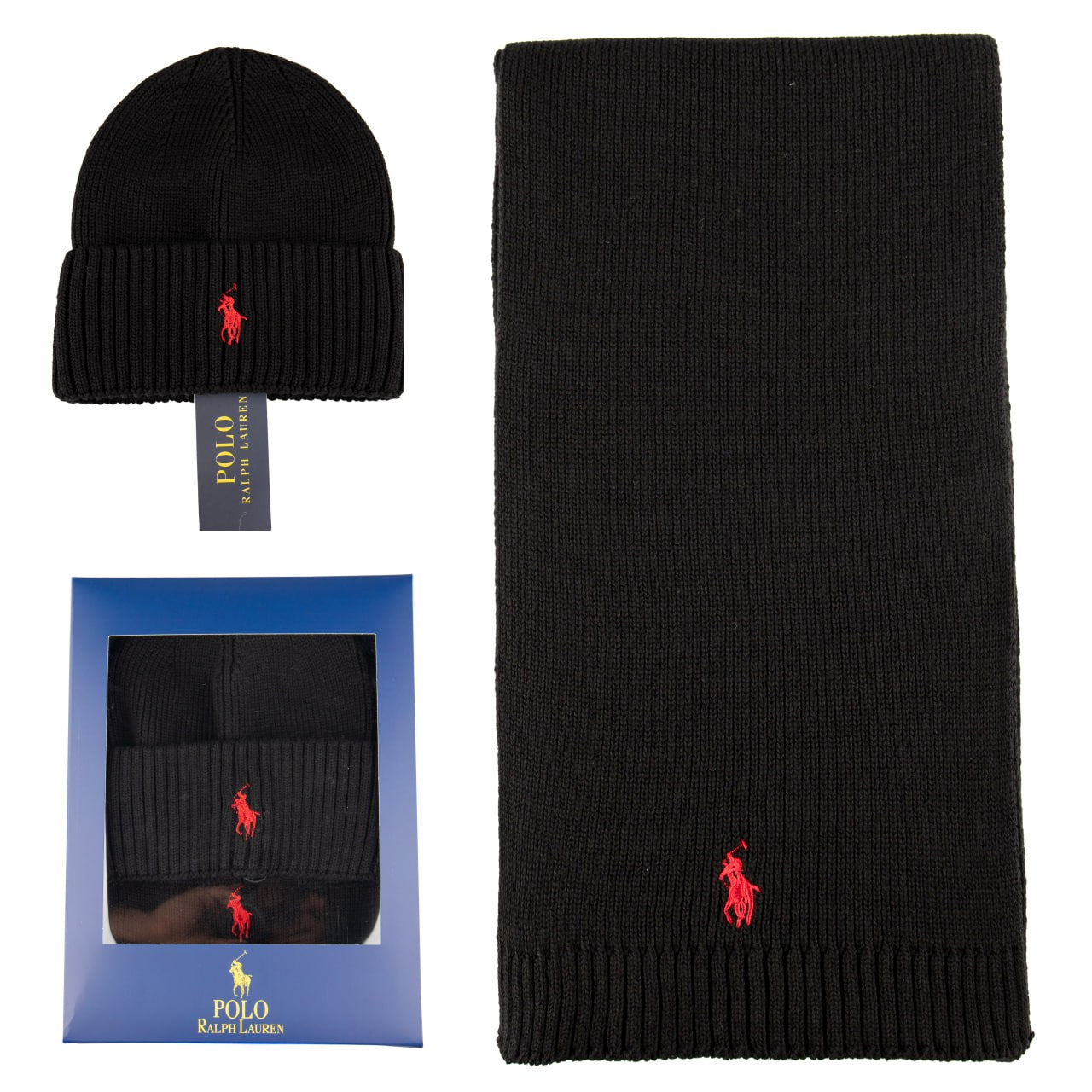 Σετ Κασκόλ και Σκουφάκι Polo