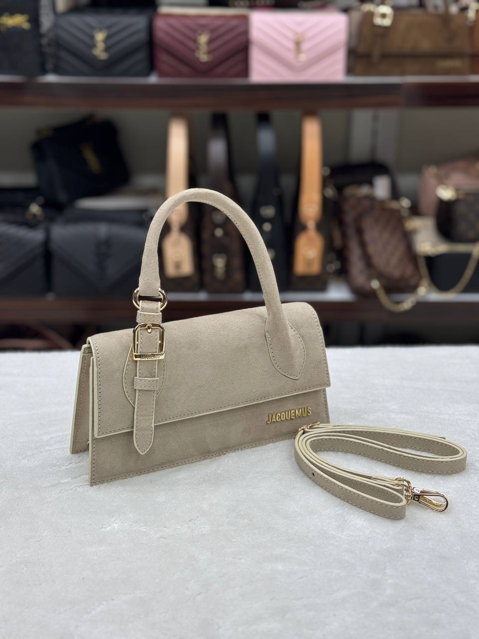 Jaquemus Suede Beige