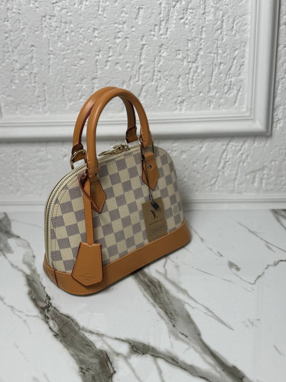 Alma White Damier