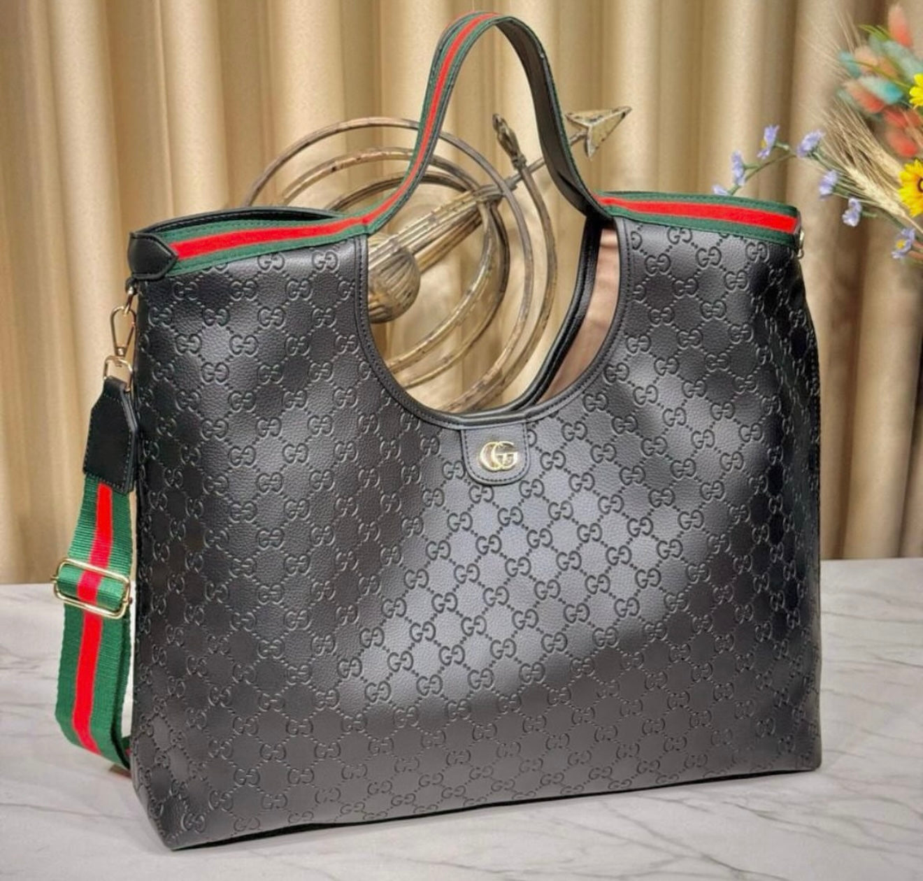 Gucci Ophidia Tote Bag Black
