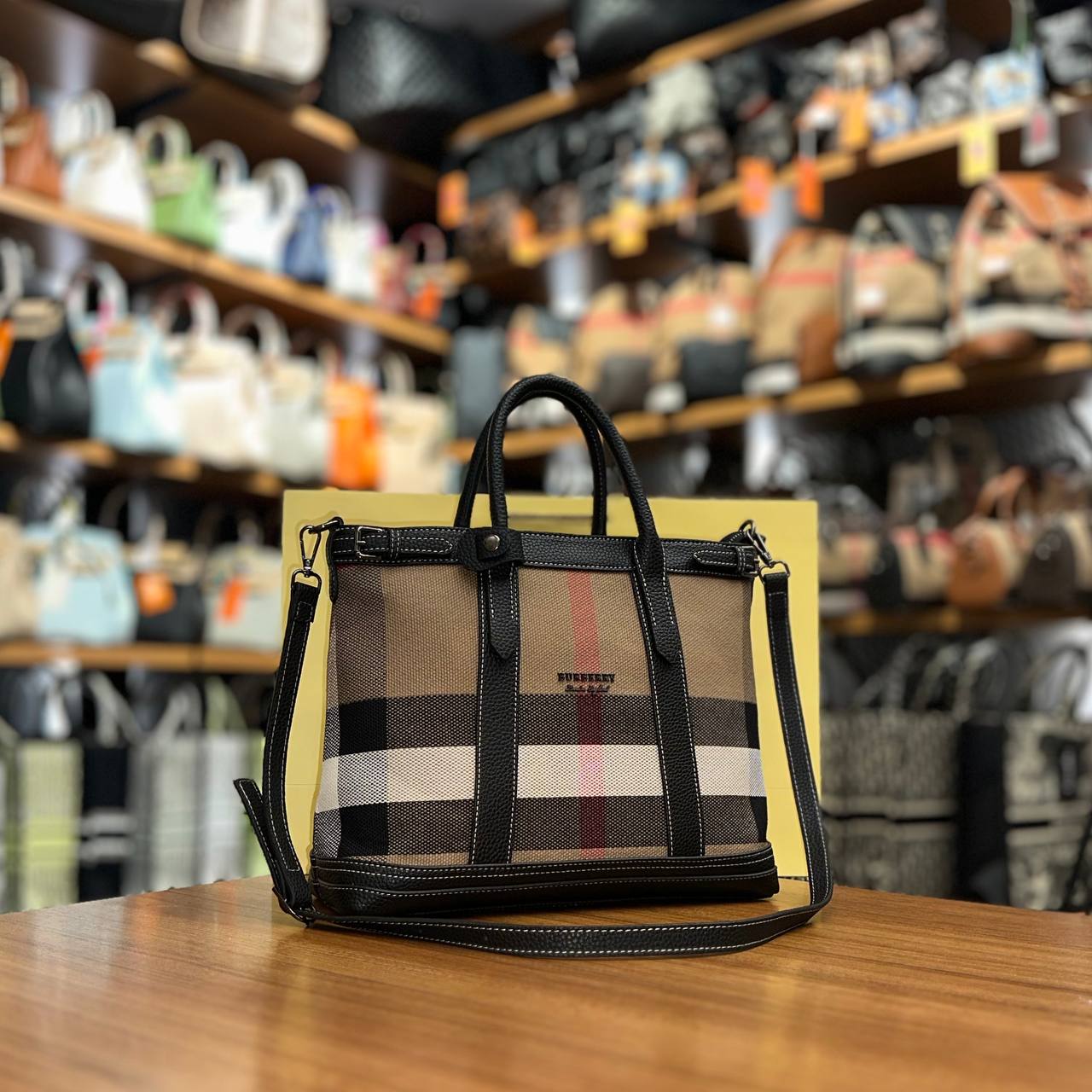 Burberry Vintage Check Shopper Bag