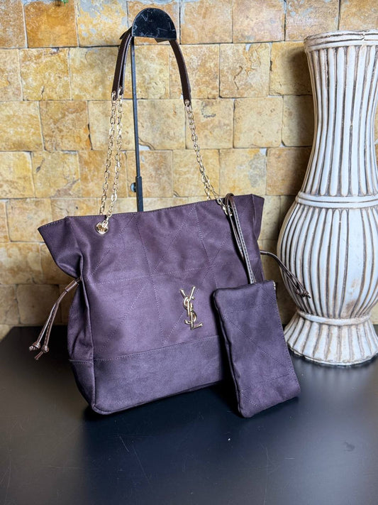 YSL Niki Shopping Bag Suede