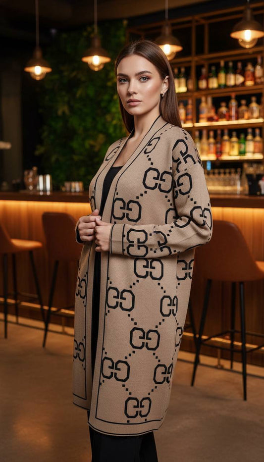 Gucci Πλεκτή Ζακέτα Μπεζ