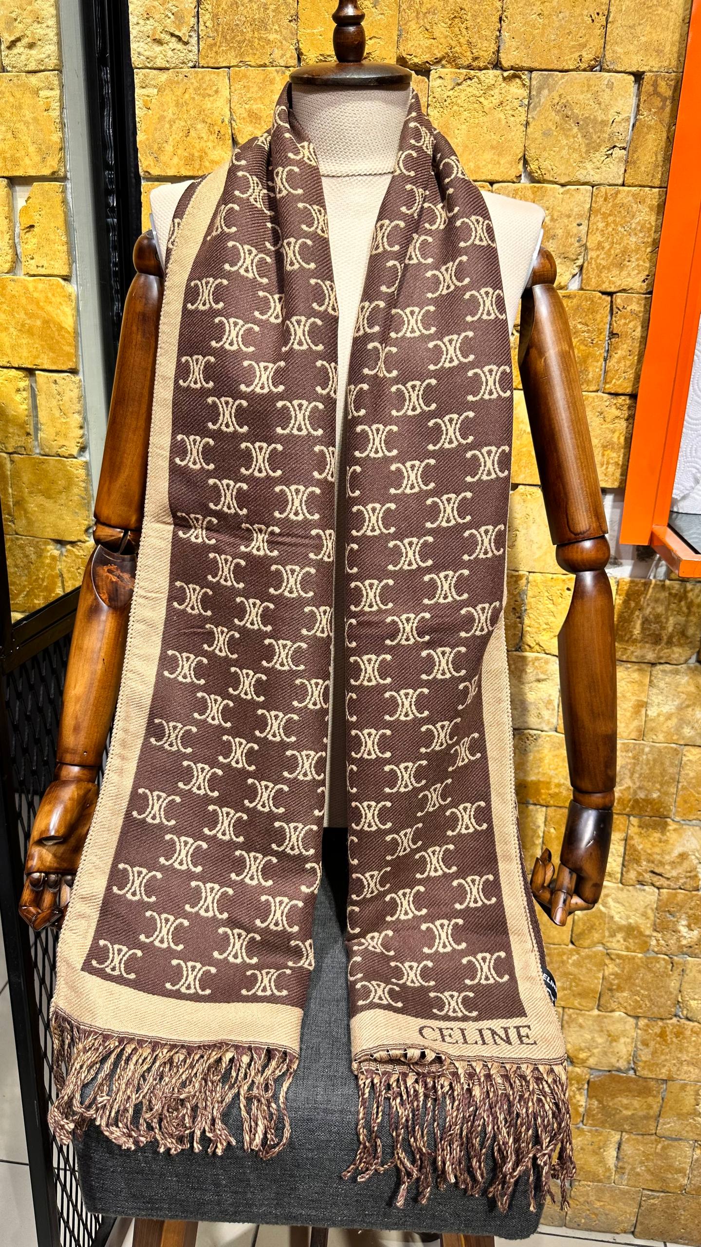 Celine Scarf Καφέ