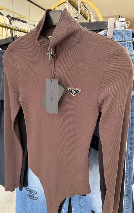 Prada Bodysuit Brown