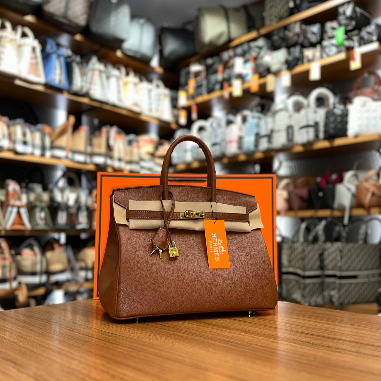 Hermes Birkin Brown
