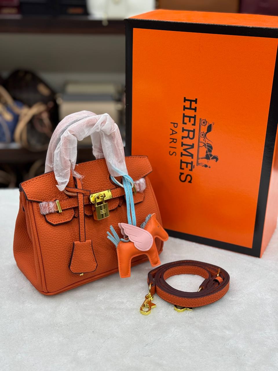 Hermes Birkin Mini Orange