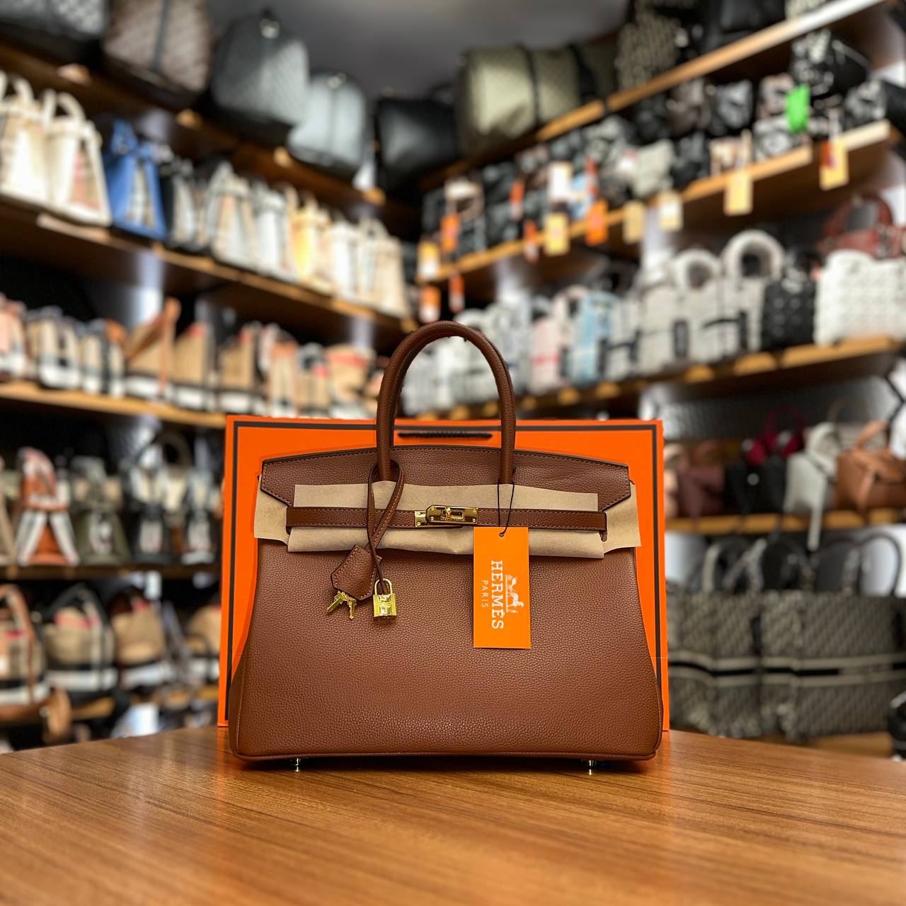 Hermes Birkin Brown