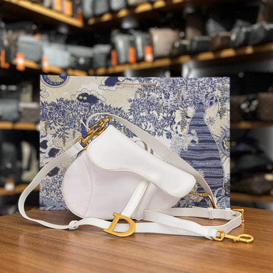 Dior Saddle Άσπρη
