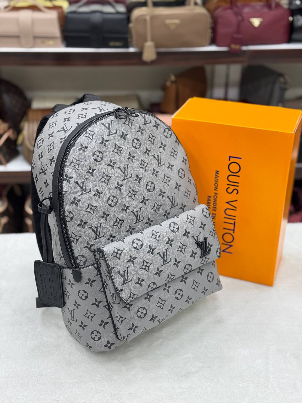 Louis Vuitton Aerogram Backpack Monogram Eclipse