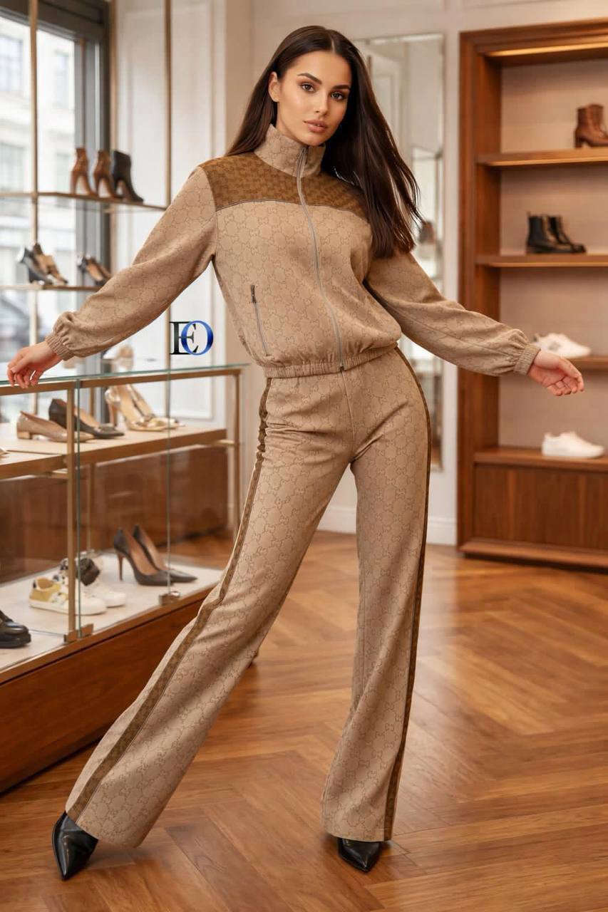 Gucci Pant & Jacket Set Beige