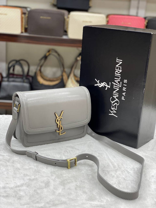 YSL Solferino Satchel Grey