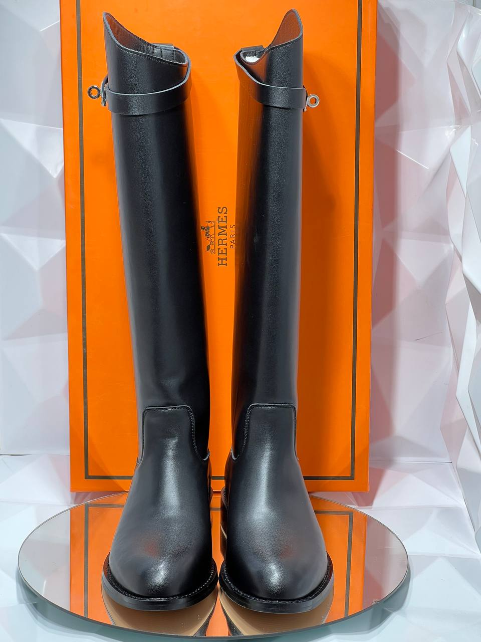 Hermes Μπότες Kelly Μαύρες