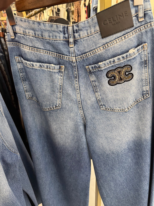 CELINE Logo Side Jeans