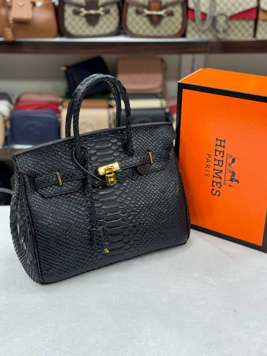 Hermes Birkin Black Croco